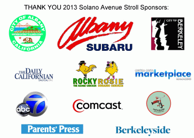 Solano Avenue Stroll Sponsor Array