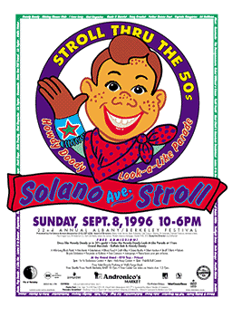 1996 Solano Stroll Poster, Howdy Doody