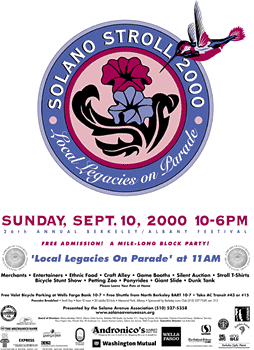 1997 Solano Stroll Poster, Local Legacies