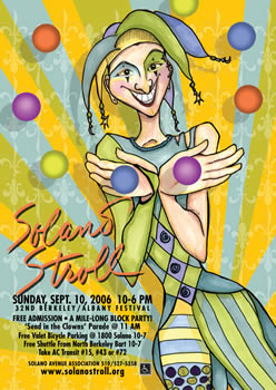 2006 Solano Stroll Poster,  "Don't Rain on My Parade"