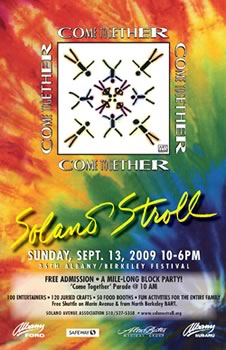 2009 Solano Stroll Poster,  "Going Green It's Easy"