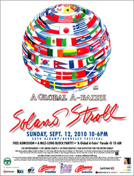 2010 Solano Stroll Poster,  "It's a Global A-Faire"