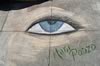Eye: chalk art on Solano Avenue