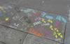 Footprints in Action: chalk art on Solano Avenue