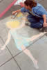 chalk art on Solano Avenue